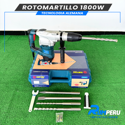 Rotomartillo 1800W Tecnología Alemana 8 Kilos