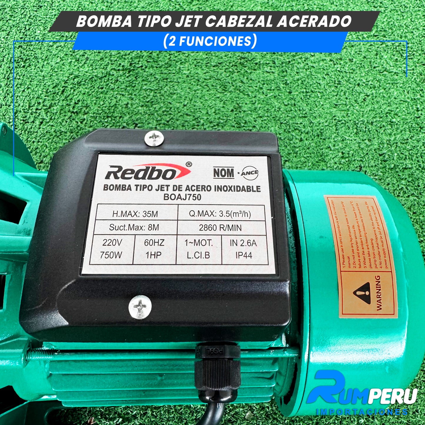 Electro Bomba Tipo Jet 2 en 1 ( Succiona y Expulsa)