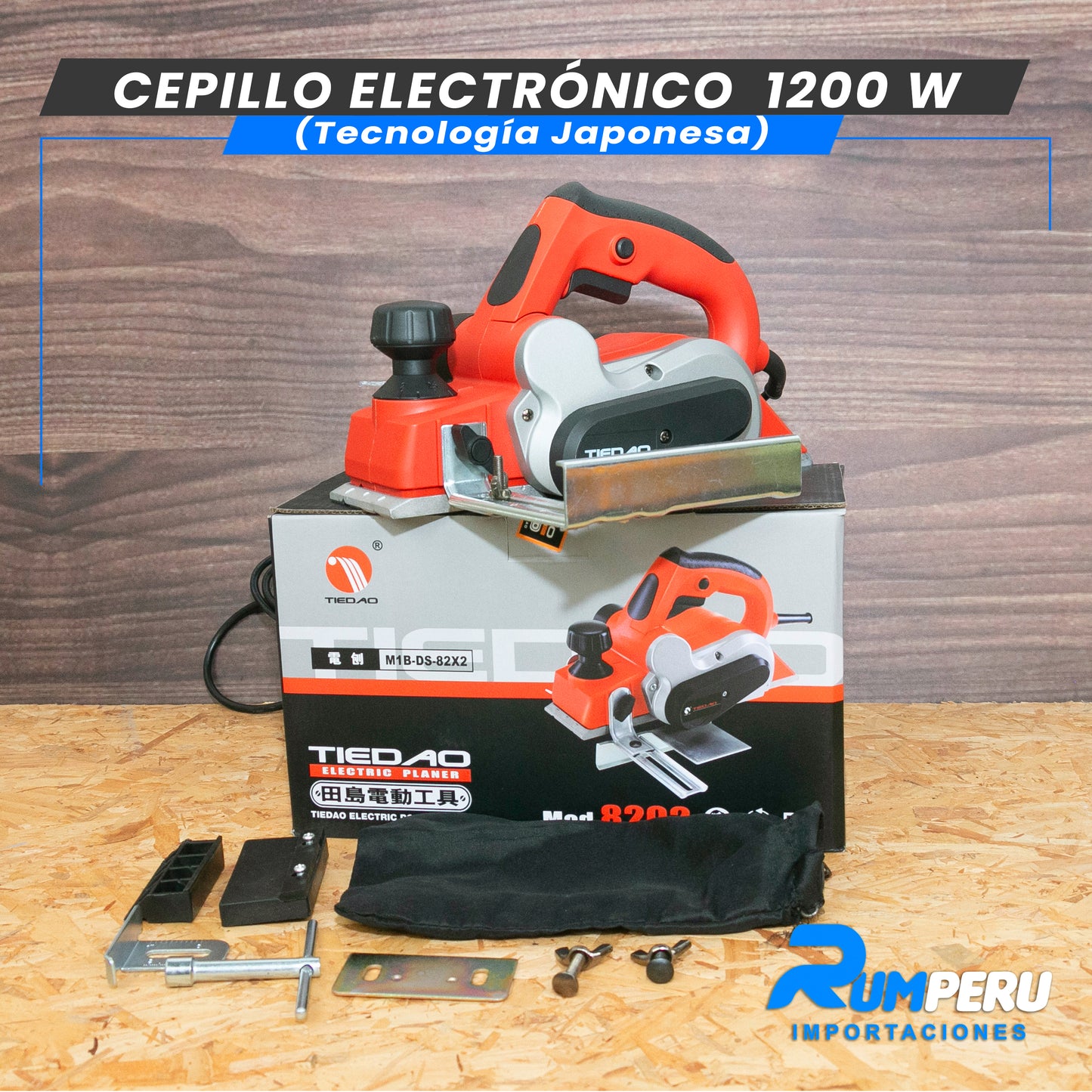 CEPILLO  ELECTRÓNICO 1200 W (TECNOLOGÍA JAPONESA)