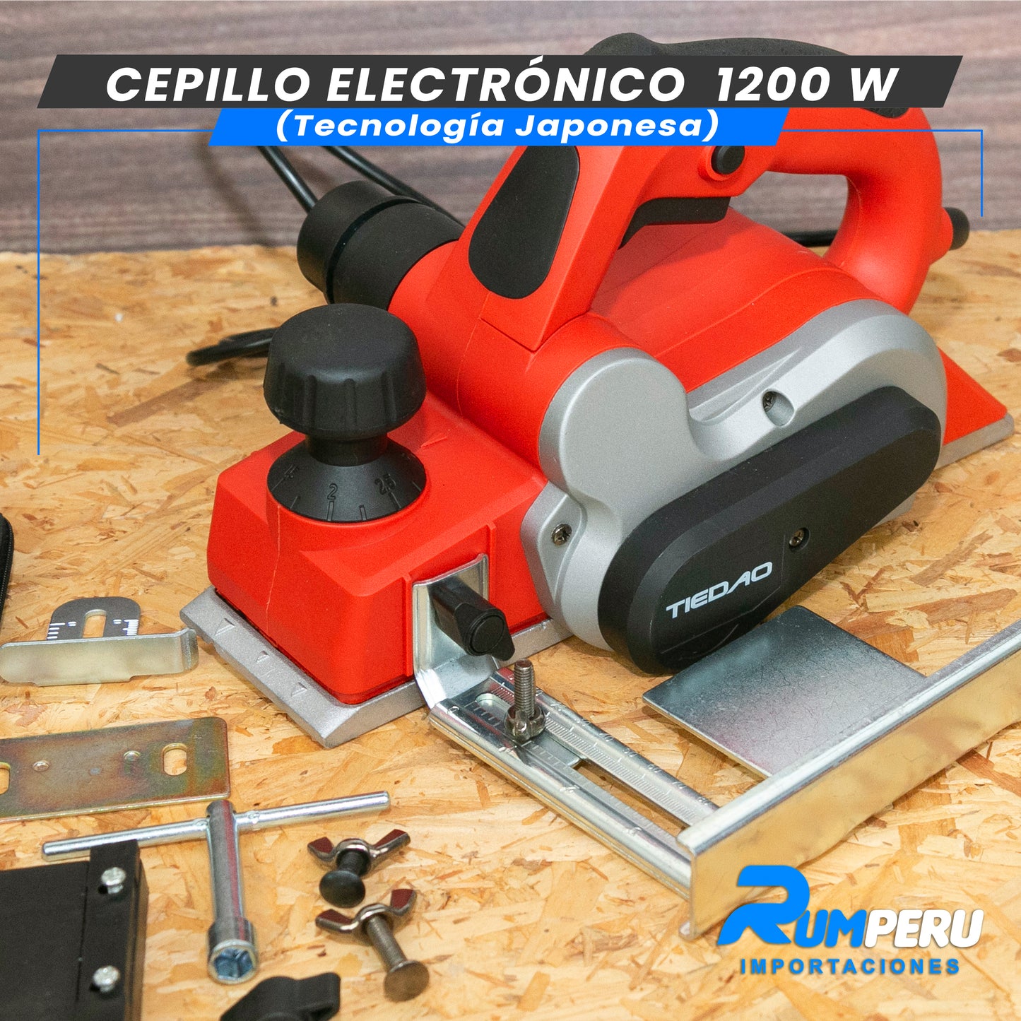 CEPILLO  ELECTRÓNICO 1200 W (TECNOLOGÍA JAPONESA)