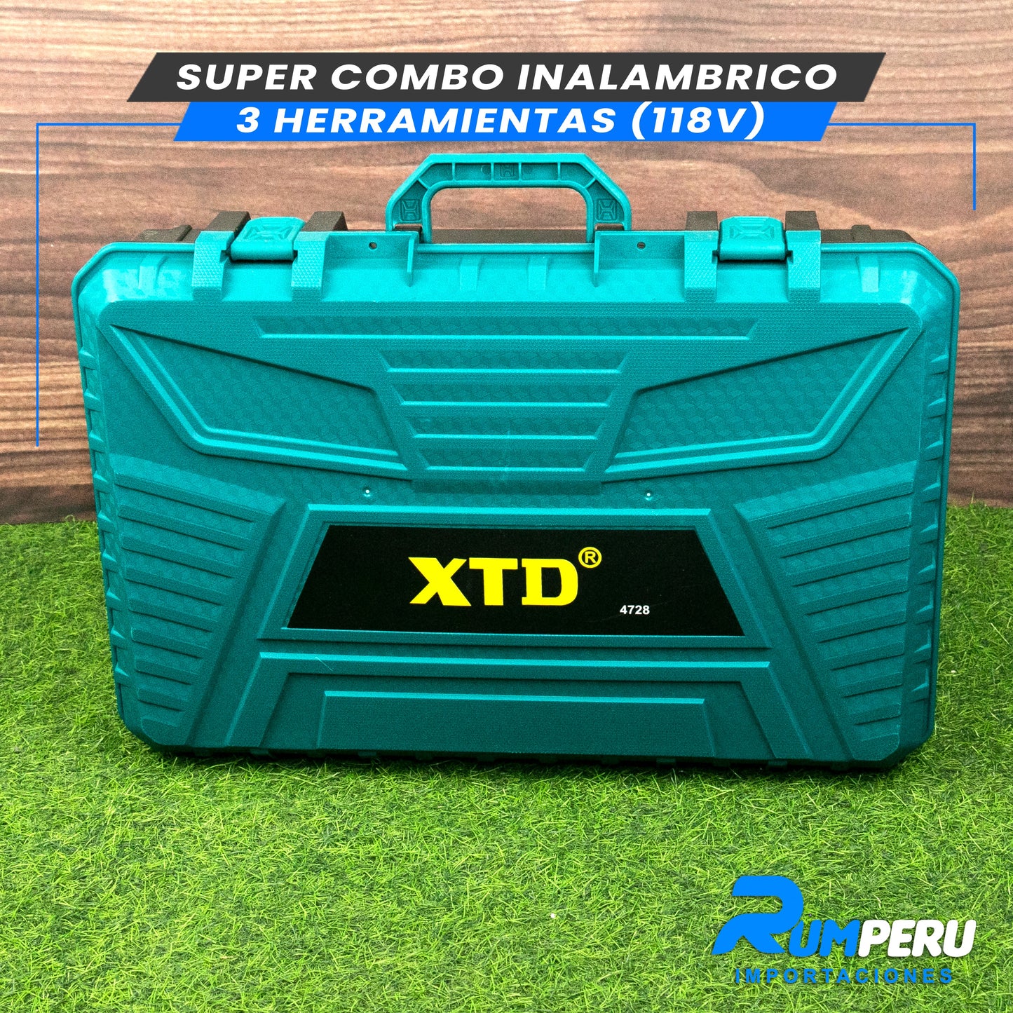 Super Combo 3 Herramientas (Llave de Impacto, Taladro, Amoladora 118V)