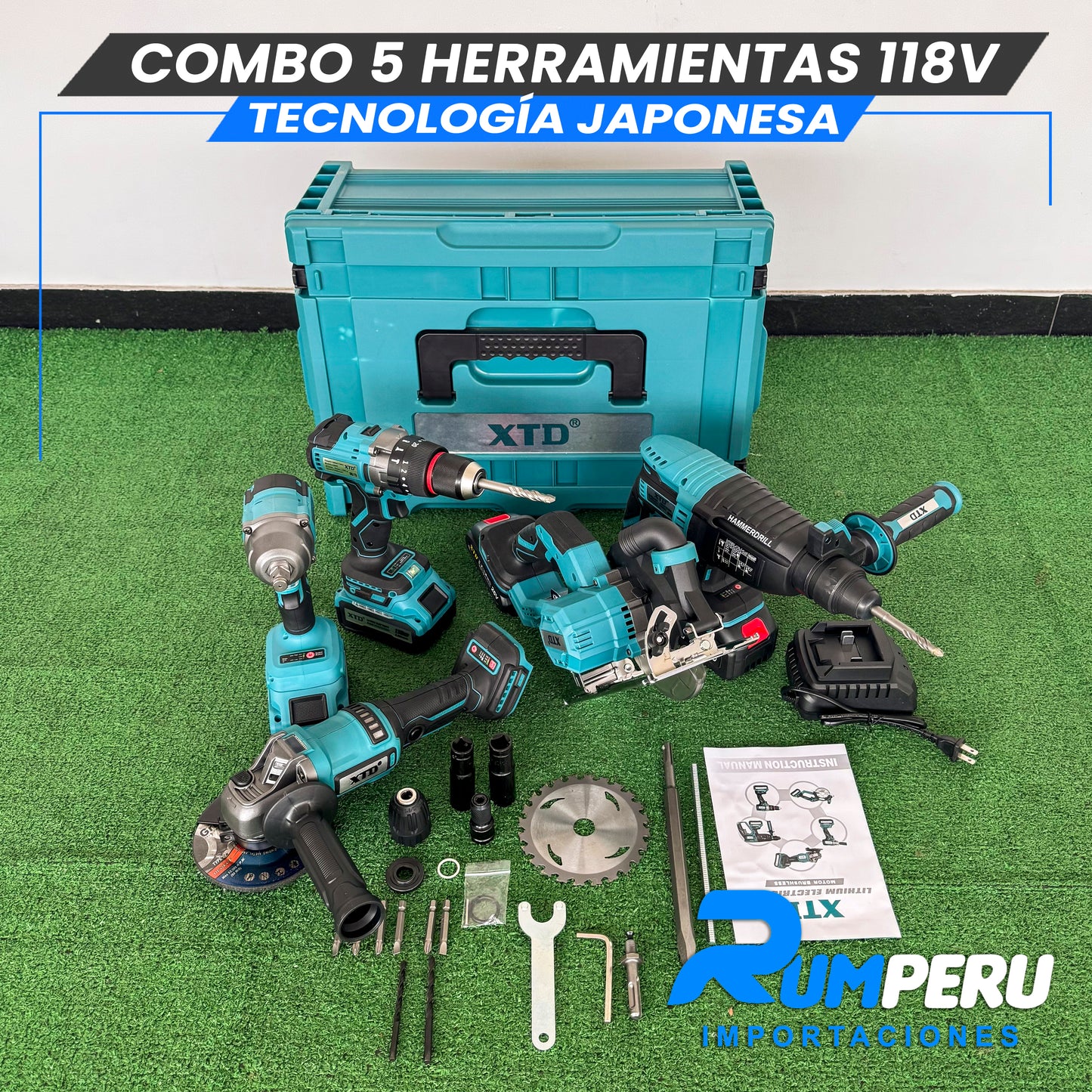 Combo 5 Herramientas 118v (Motor Brushles)