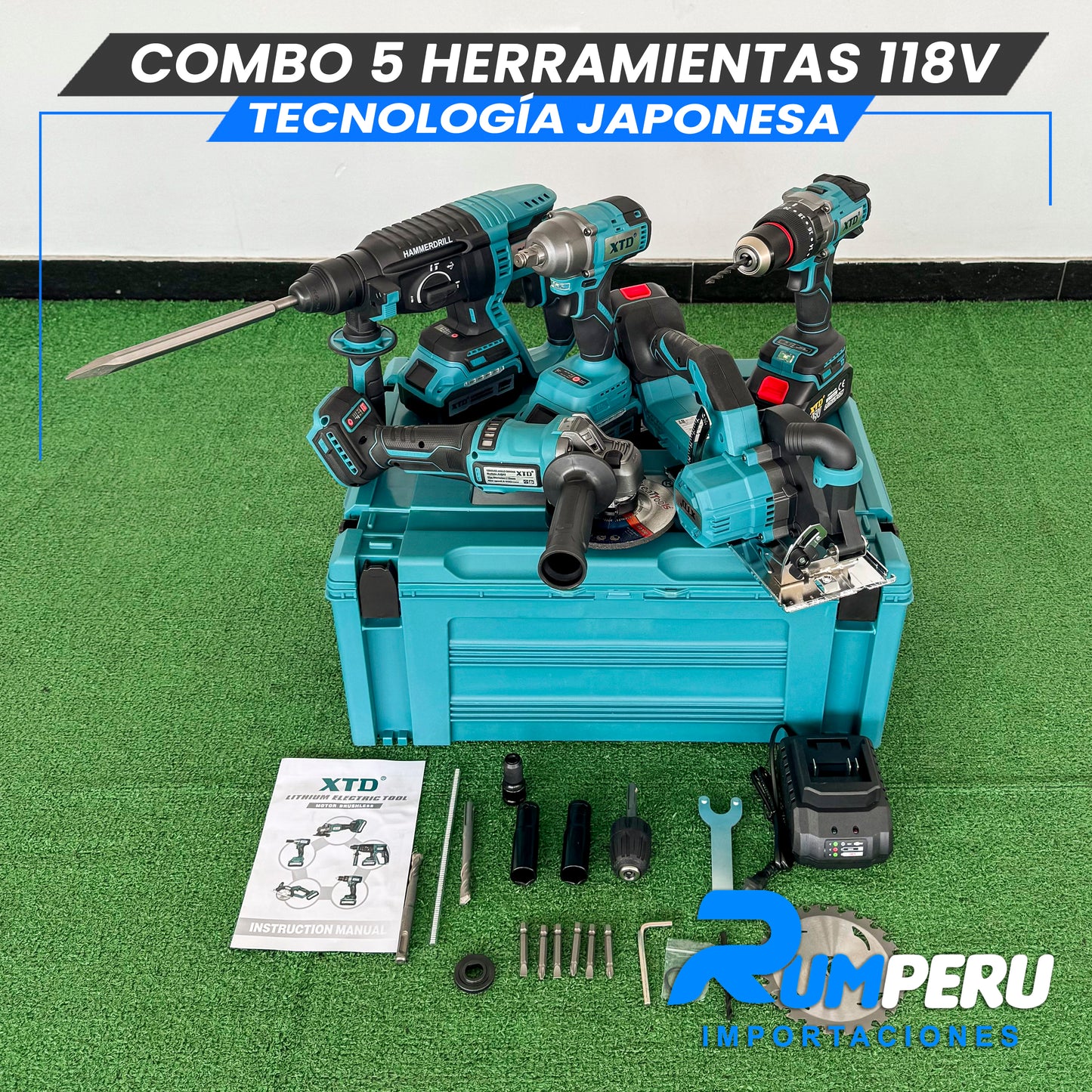 Combo 5 Herramientas 118v (Motor Brushles)