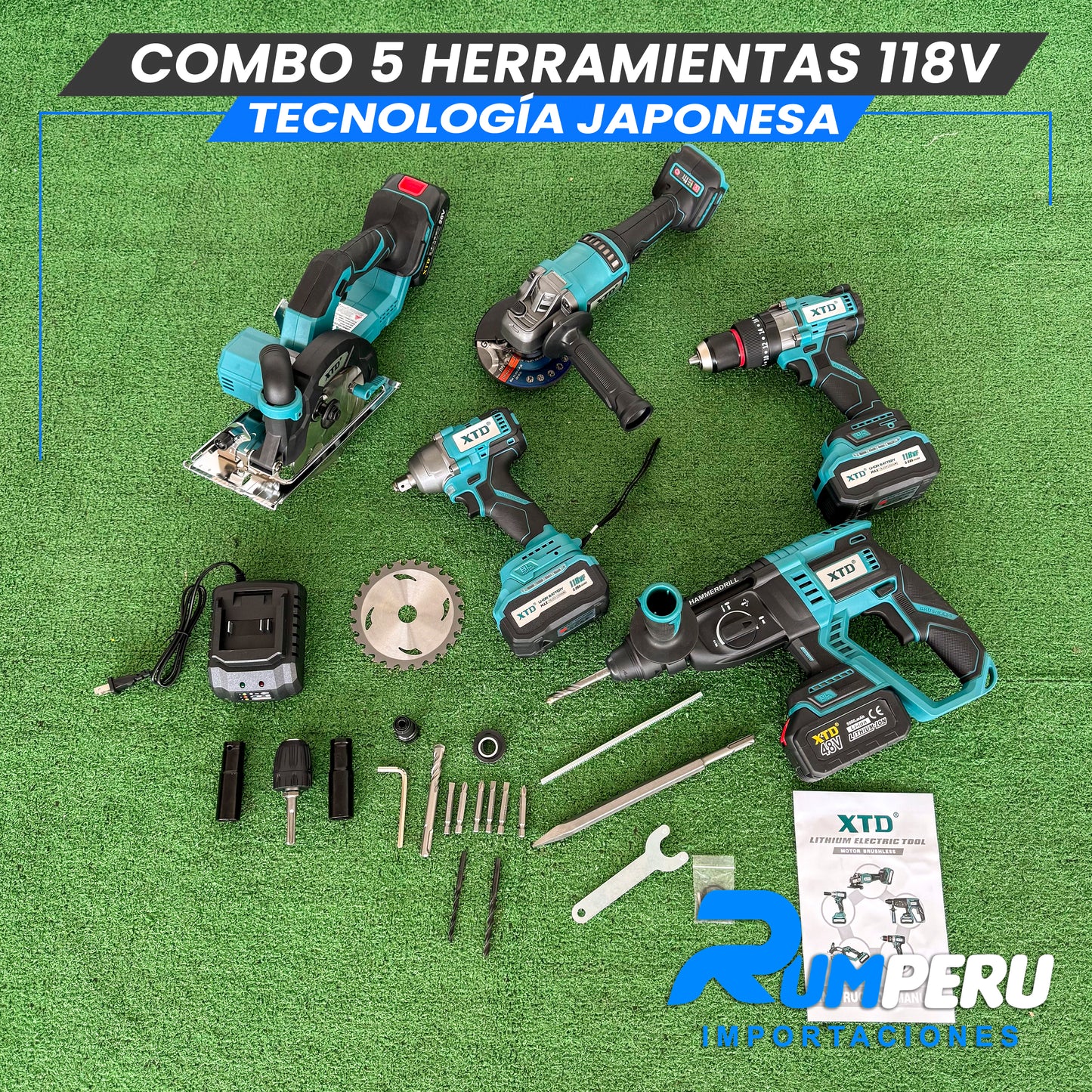 Combo 5 Herramientas 118v (Motor Brushles)