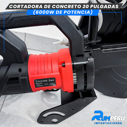 Cortadora de concreto 20 Pulgadas Potencia De 6000Wtts