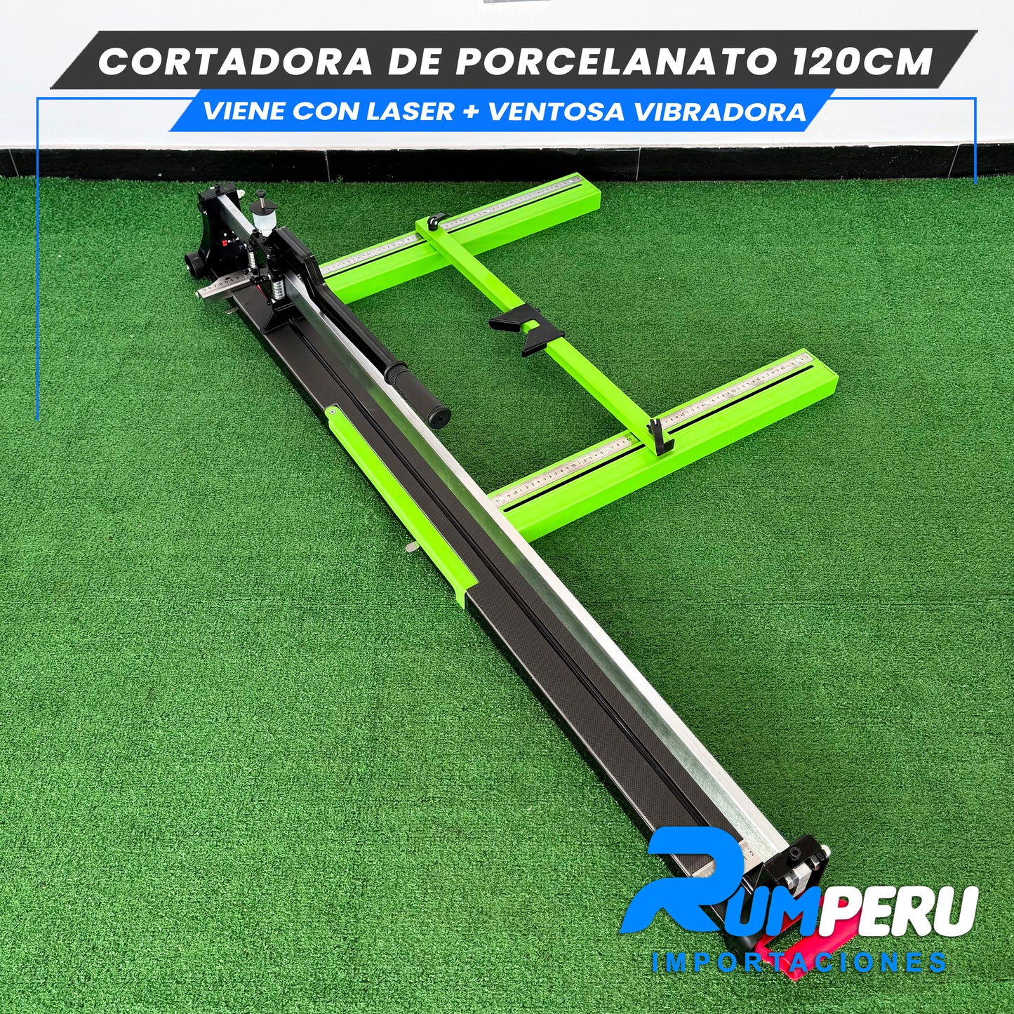 Cortadora De Porcelanato 120CM Viene Con Lase +Ventosa Vibradora