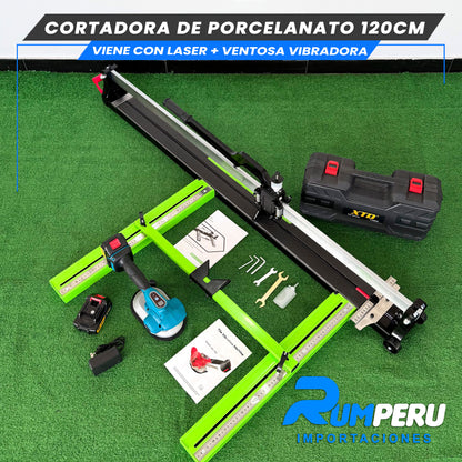 Cortadora De Porcelanato 120CM Viene Con Lase +Ventosa Vibradora