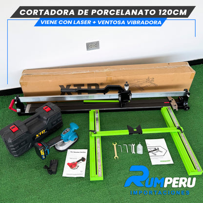 Cortadora De Porcelanato 120CM Viene Con Lase +Ventosa Vibradora