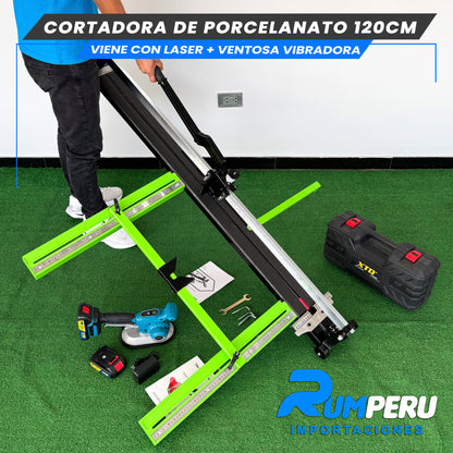 Cortadora De Porcelanato 120CM Viene Con Lase +Ventosa Vibradora