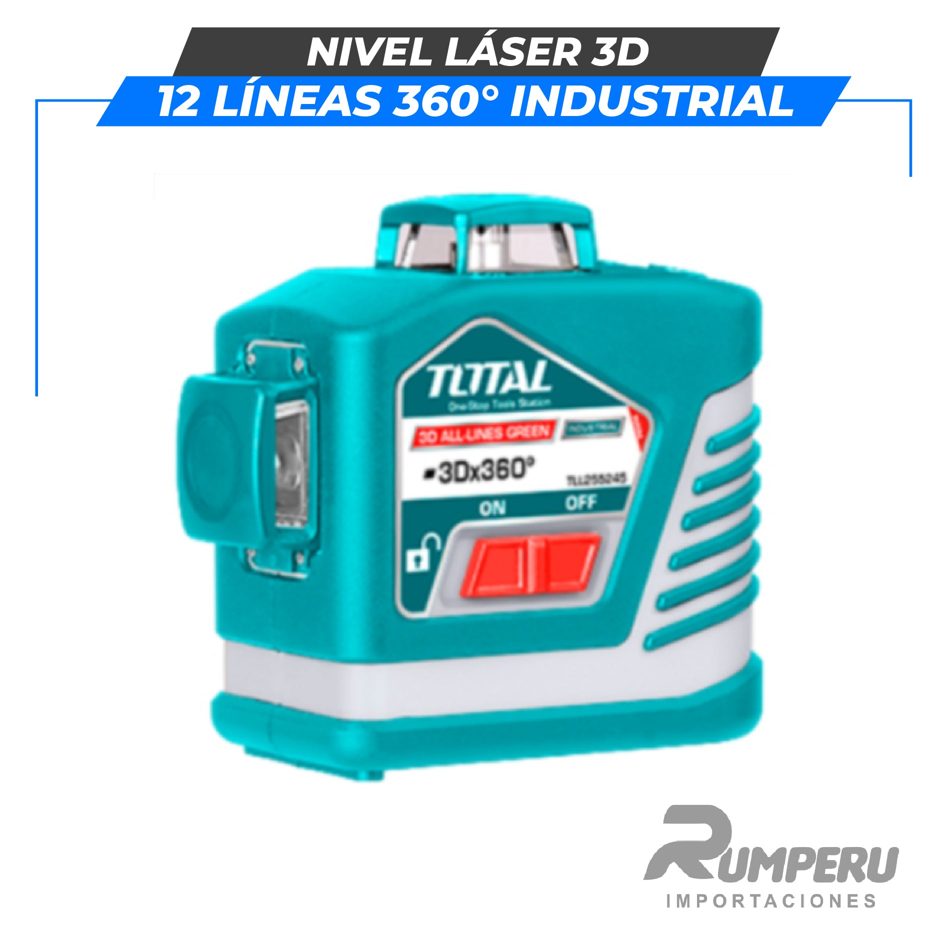 Nivel Laser 3D 12 lineas 360° INDUSTRIAL