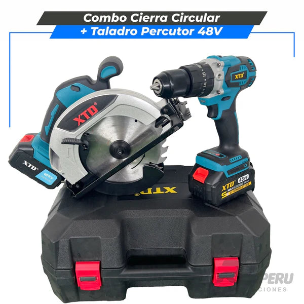 Combo Cierra Circular + Taladro Percutor 48V