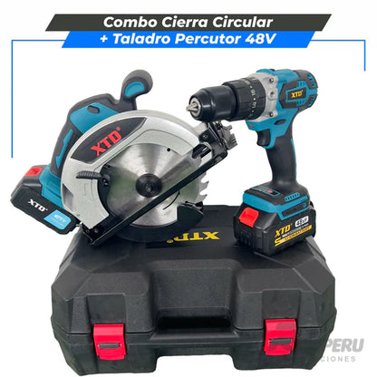 Combo Cierra Circular + Taladro Percutor 48V