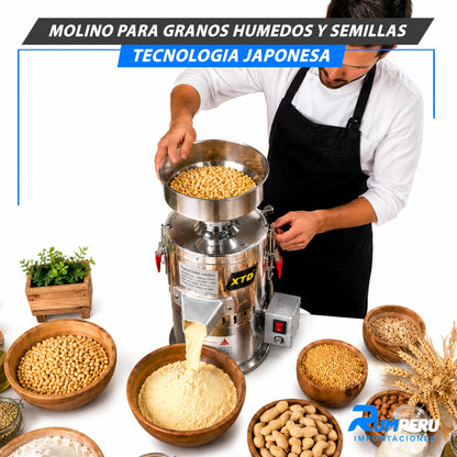 Molino Para Granos Húmedos y Semillas (Tecnología Japonesa)