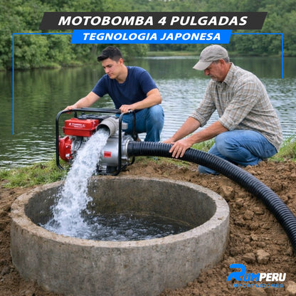 Motobomba 4 Pulgadas (Tecnología japonesa)