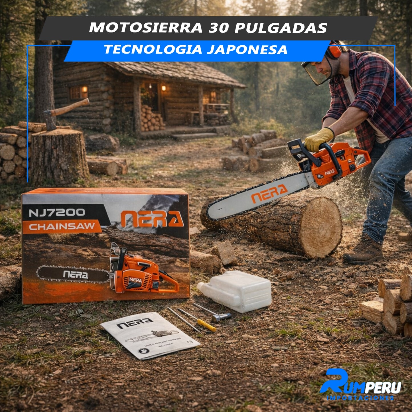 Motosierra 30 Pulgadas (Tecnología Japonesa)