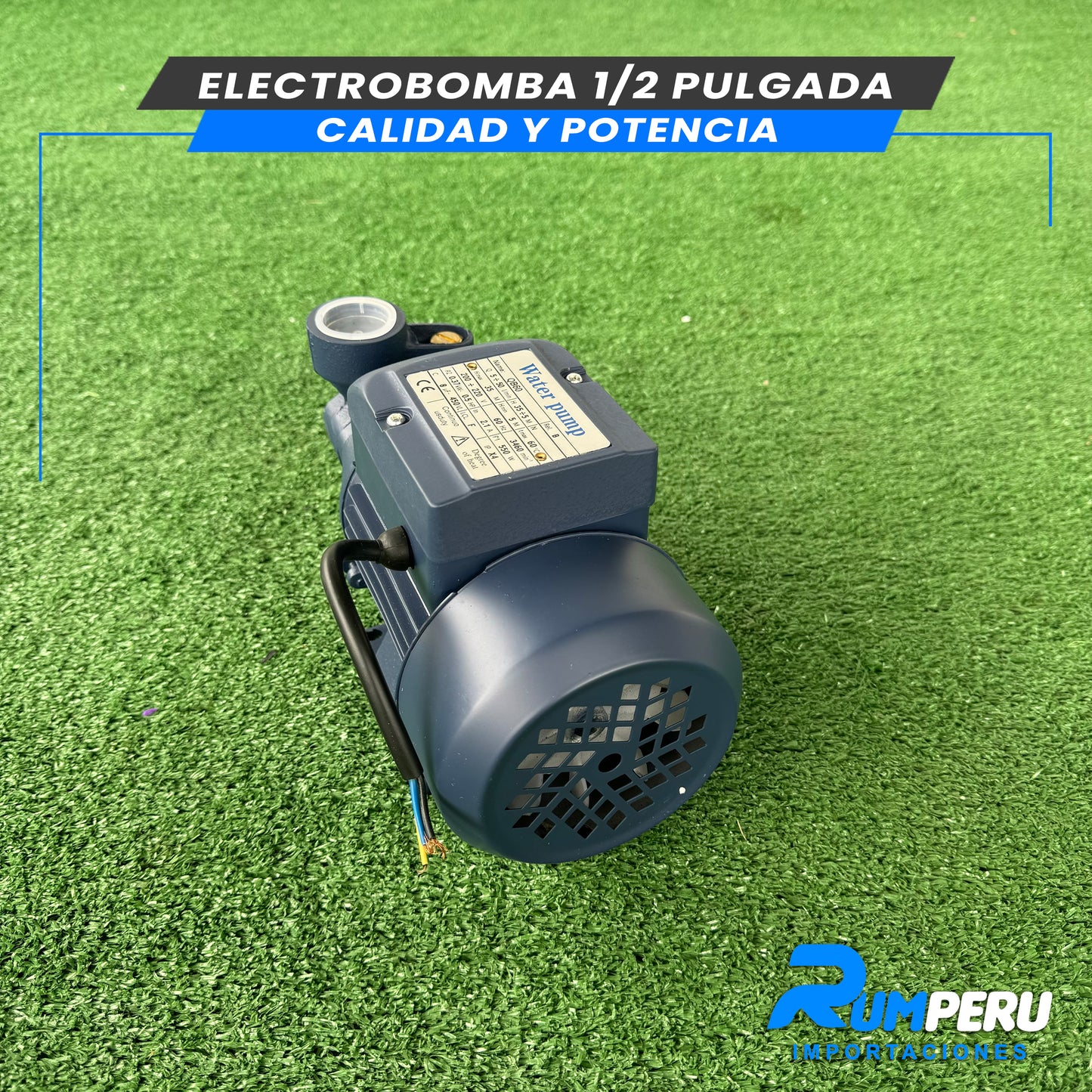 ELECTROBOMBA 1/2 PULGADA CALIDAD Y POTENCIA