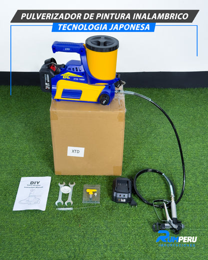 Pulverizador De Pintura Inalámbrico Tecnología Japonesa