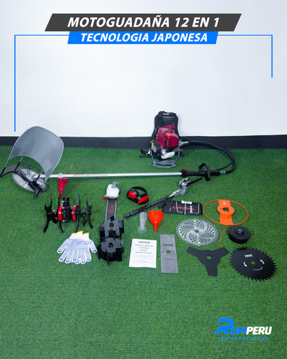 Motoguadaña 12 En 1 Tecnología Japonesa