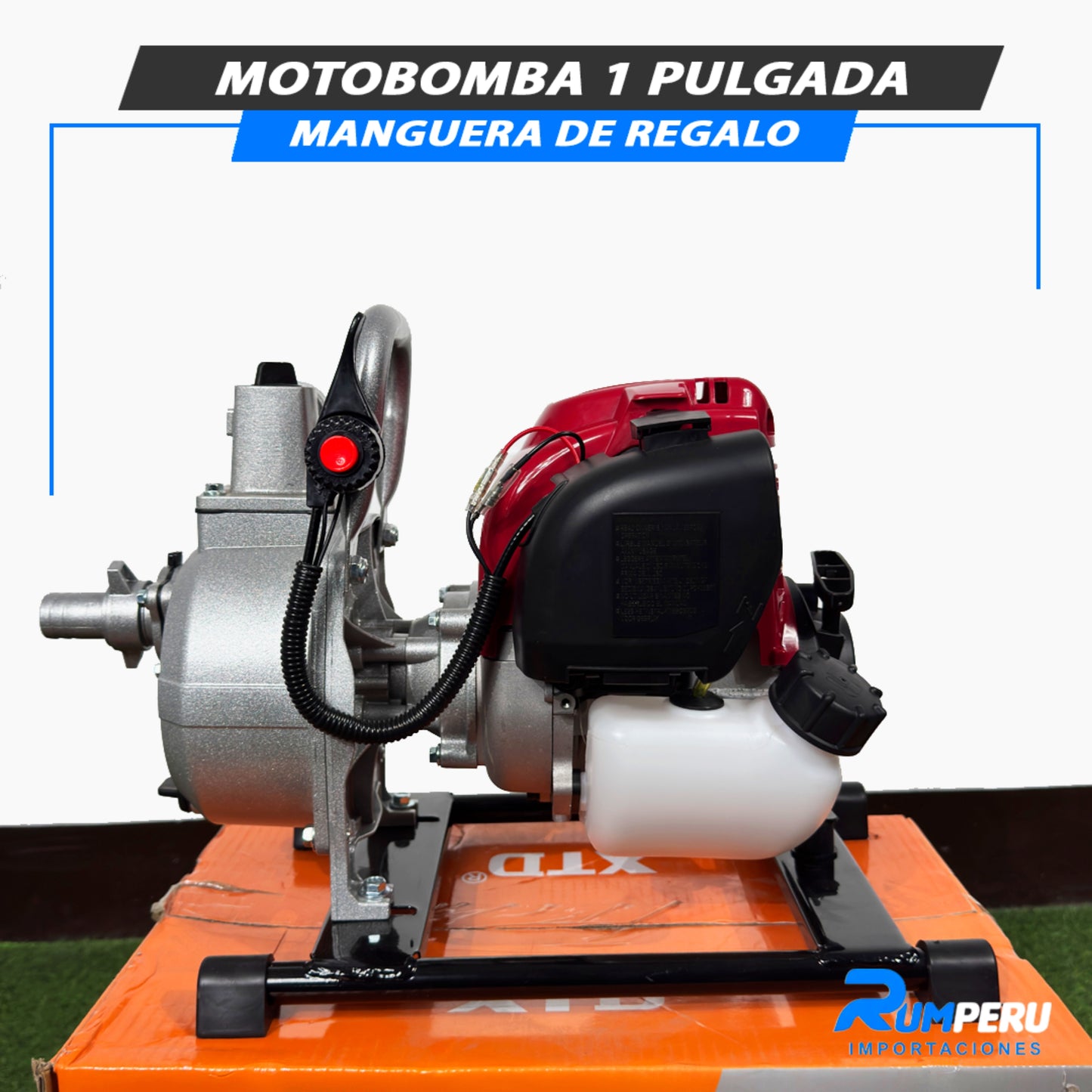 Motobomba 1 Pulgada Con Manguera De Regalo
