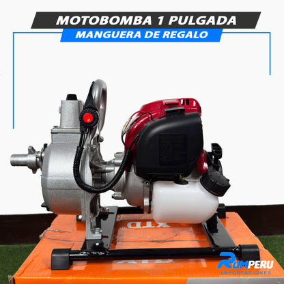 Motobomba 1 Pulgada Con Manguera De Regalo