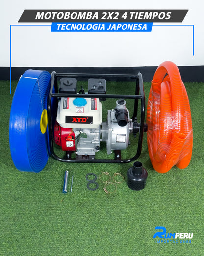 Motobomba 2 X 2 4 Tiempos (Tecnología Japonesa)