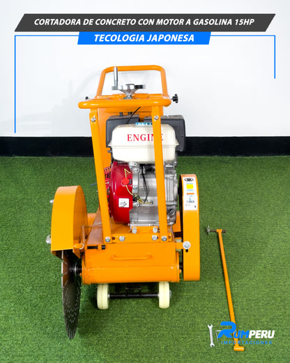 Cortadora de Concreto a Gasolina 15HP – Tecnología Japonesa