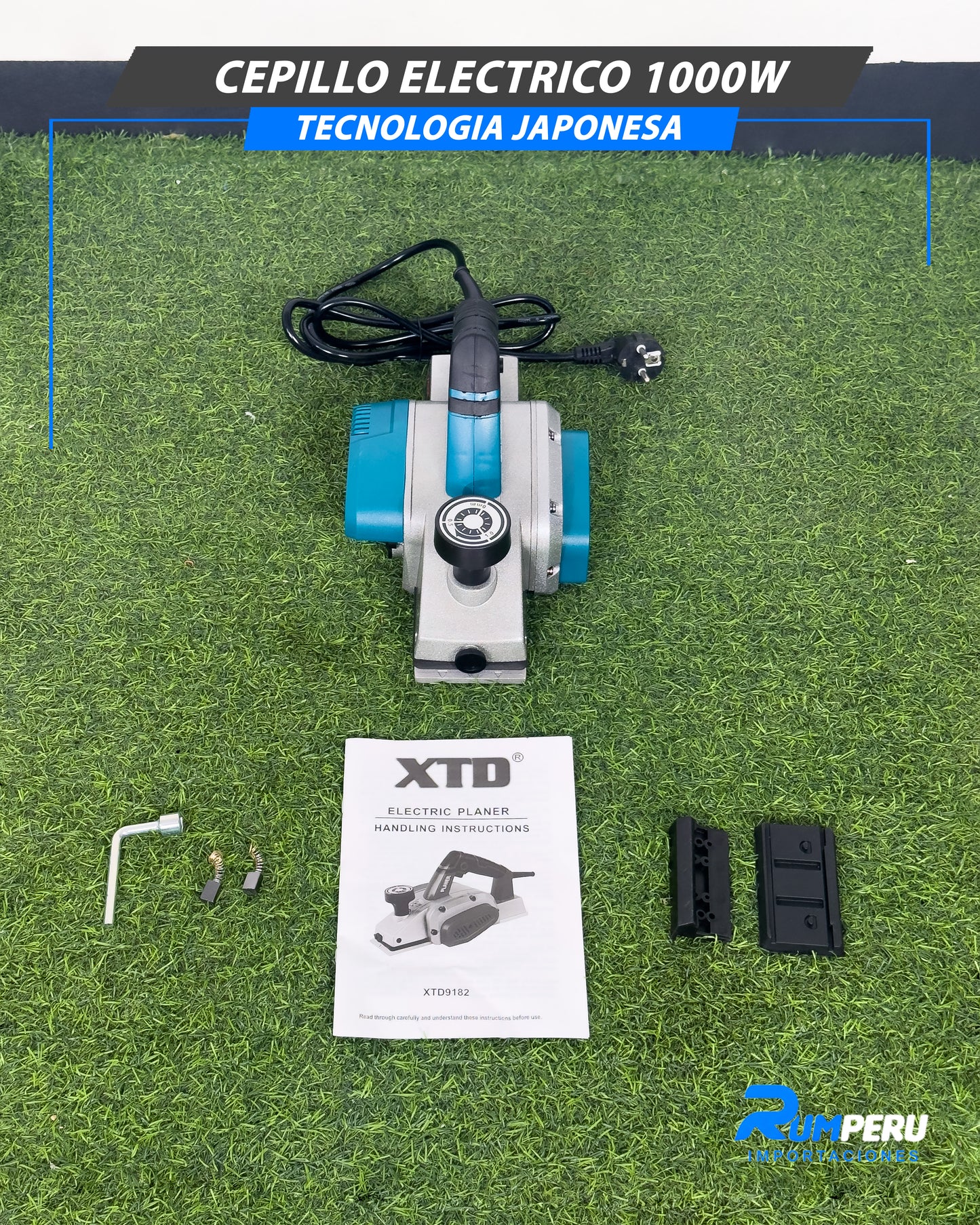 Cepillo Eléctrico 1000W (Tecnología Japonesa)