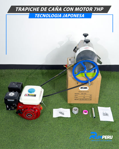 Trapiche De Caña Con Motor 7HP (Tecnología Japonesa)