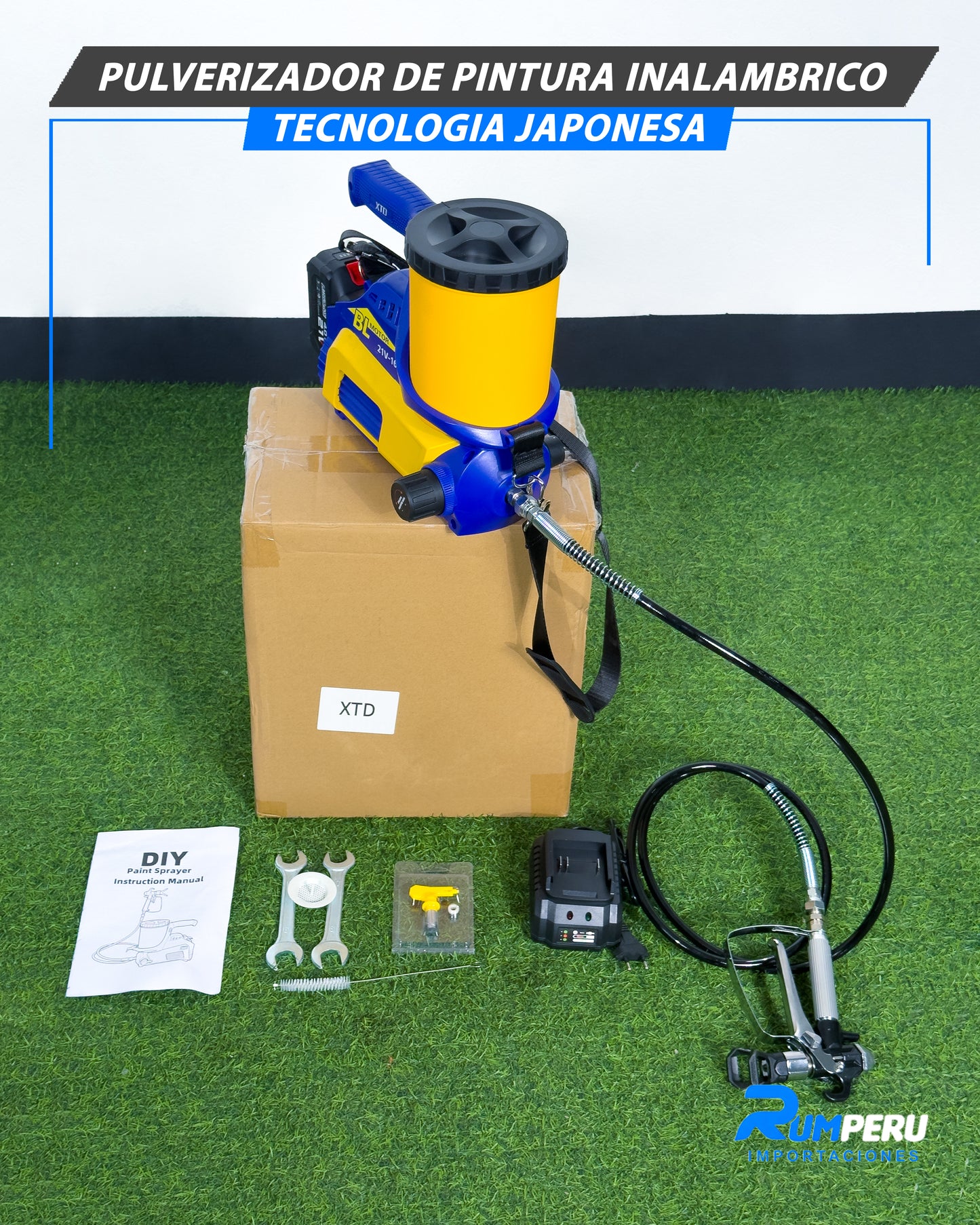 Pulverizador De Pintura Inalámbrico Tecnología Japonesa