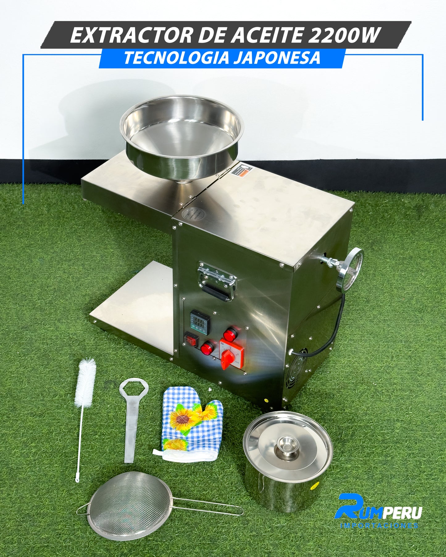 Extractor De Aceite 2200W (Tecnología Japonesa)