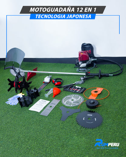 Motoguadaña 12 En 1 Tecnología Japonesa