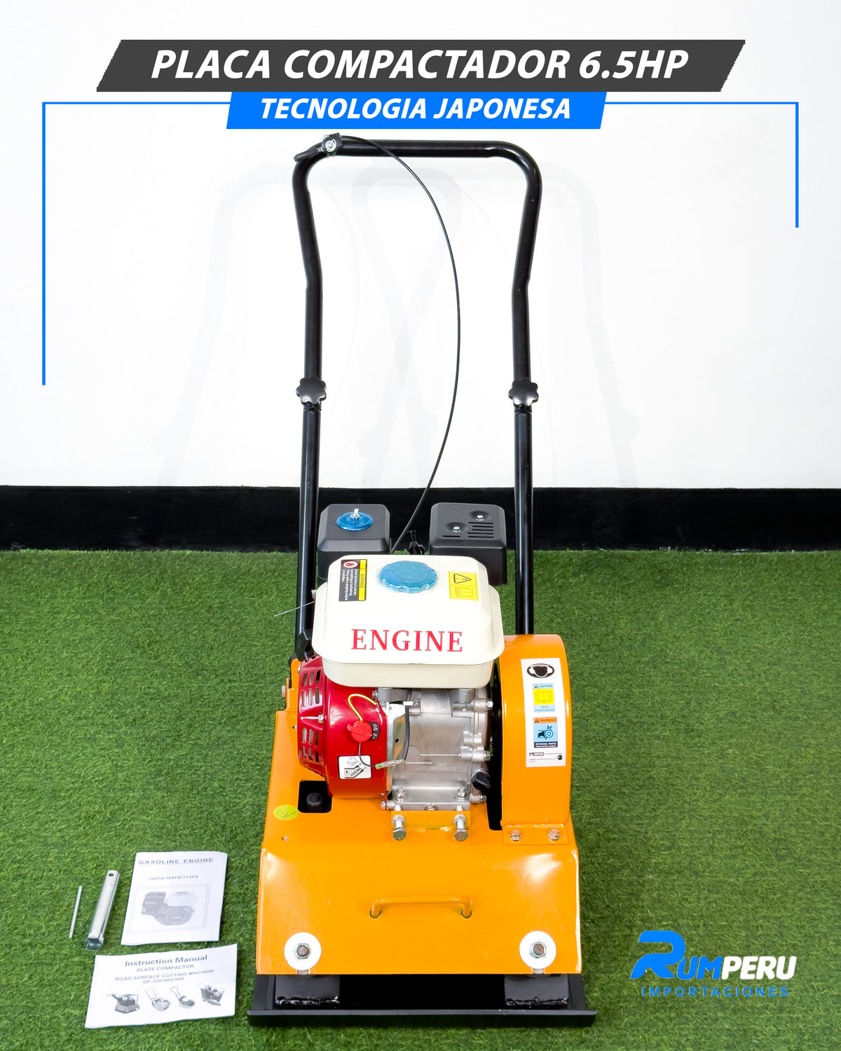 ¡Compactadora 6.5 HP – Tecnología Japonesa!