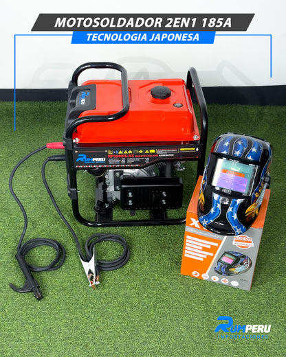 Motosoldador + Generador 185 Amperios (Tecnología Japonesa)