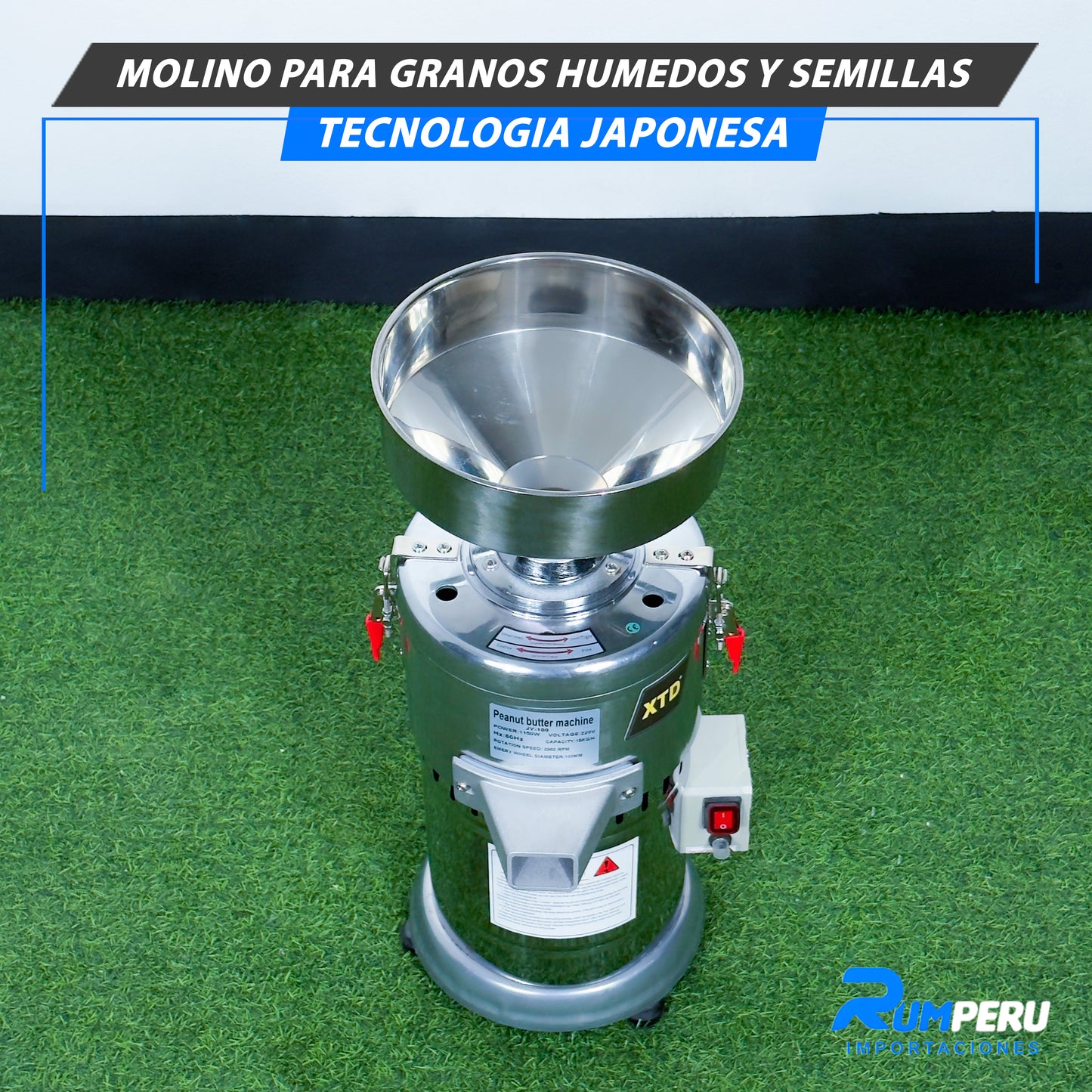 Molino Para Granos Húmedos y Semillas (Tecnología Japonesa)