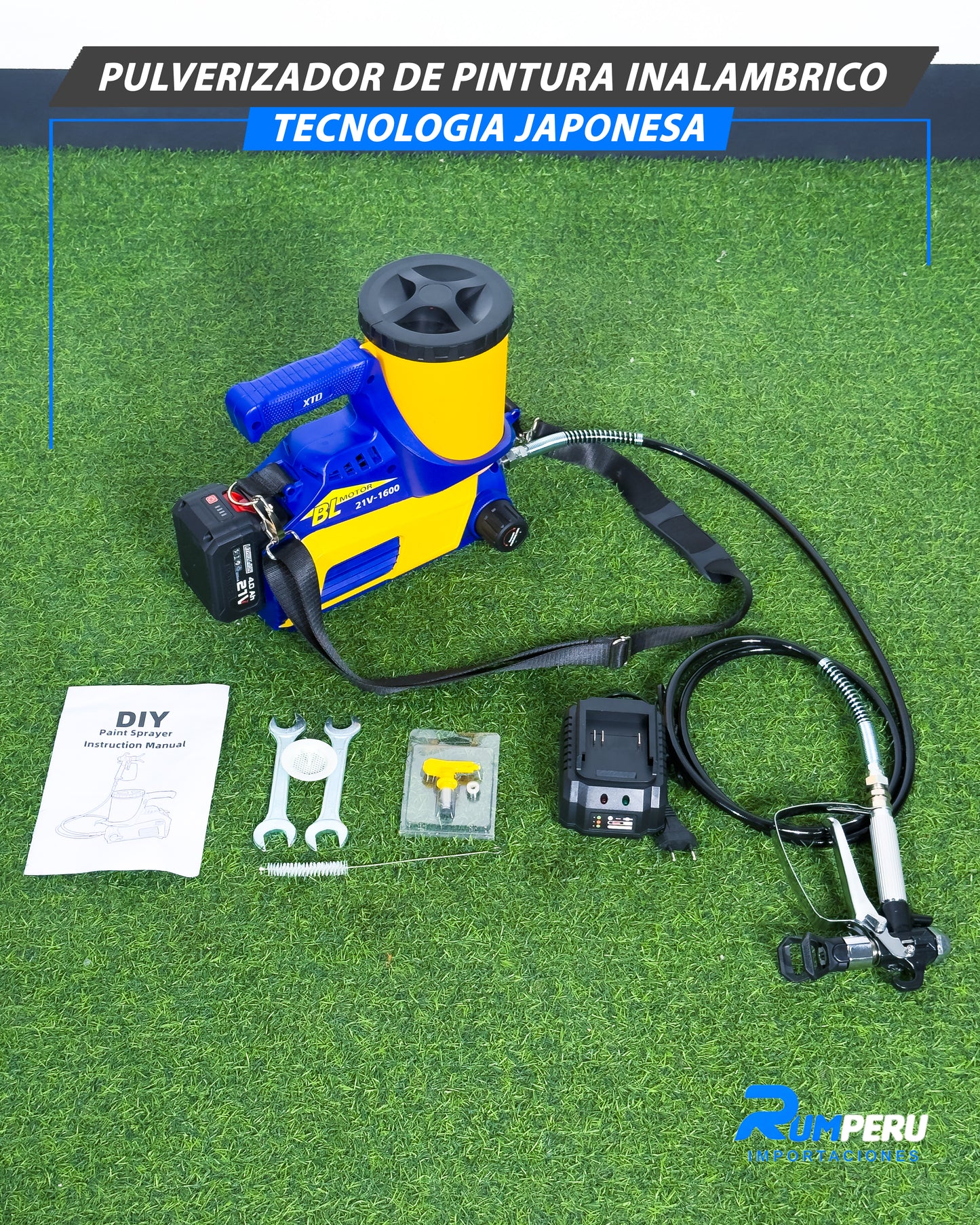 Pulverizador De Pintura Inalámbrico Tecnología Japonesa