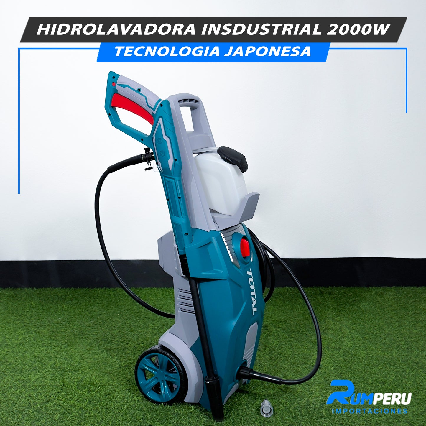 Hidrolavadora Industrial 2000W (Tecnología Japonesa)