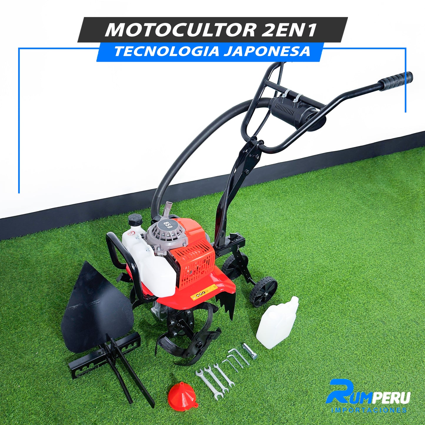 Motocultor 2 En 1 (Tecnología  Japonesa)