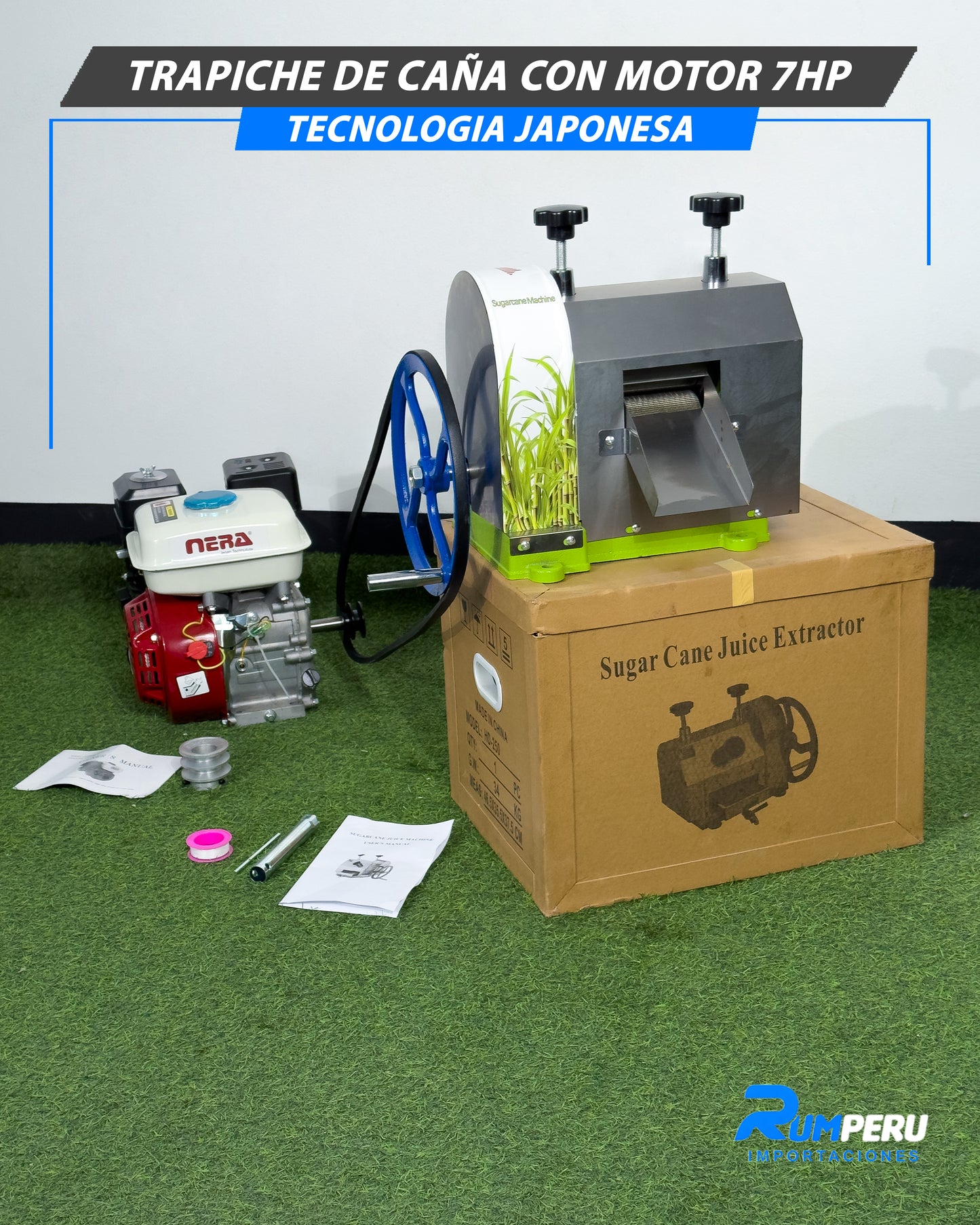 Trapiche De Caña Con Motor 7HP (Tecnología Japonesa)