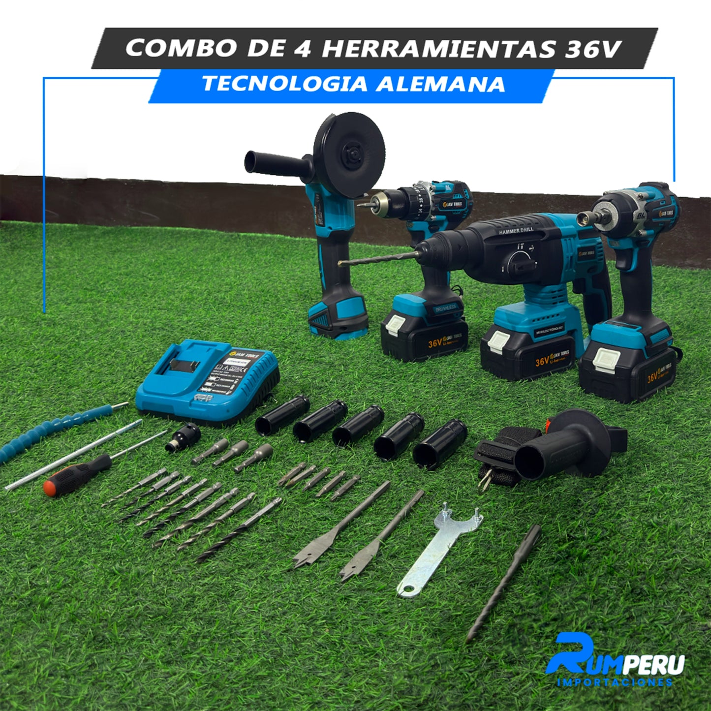 Combo 4 Herramientas 36V (Tecnología Japonesa)