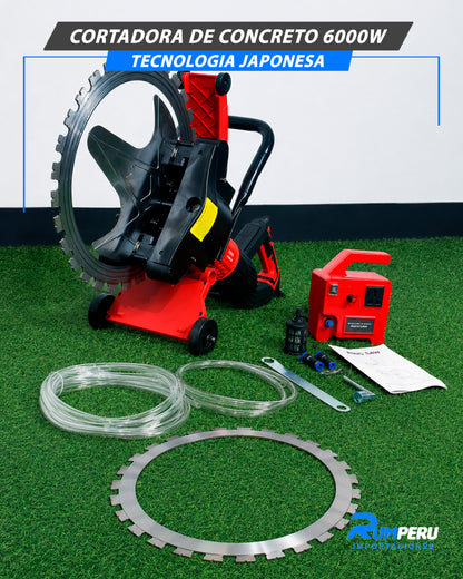 Cortadora De Concreto 6000W Tecnología Japonesa