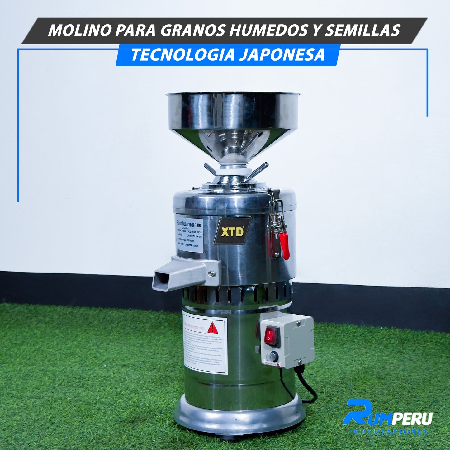 Molino Para Granos Húmedos y Semillas (Tecnología Japonesa)