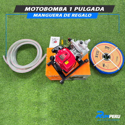 Motobomba 1 Pulgada Con Manguera De Regalo