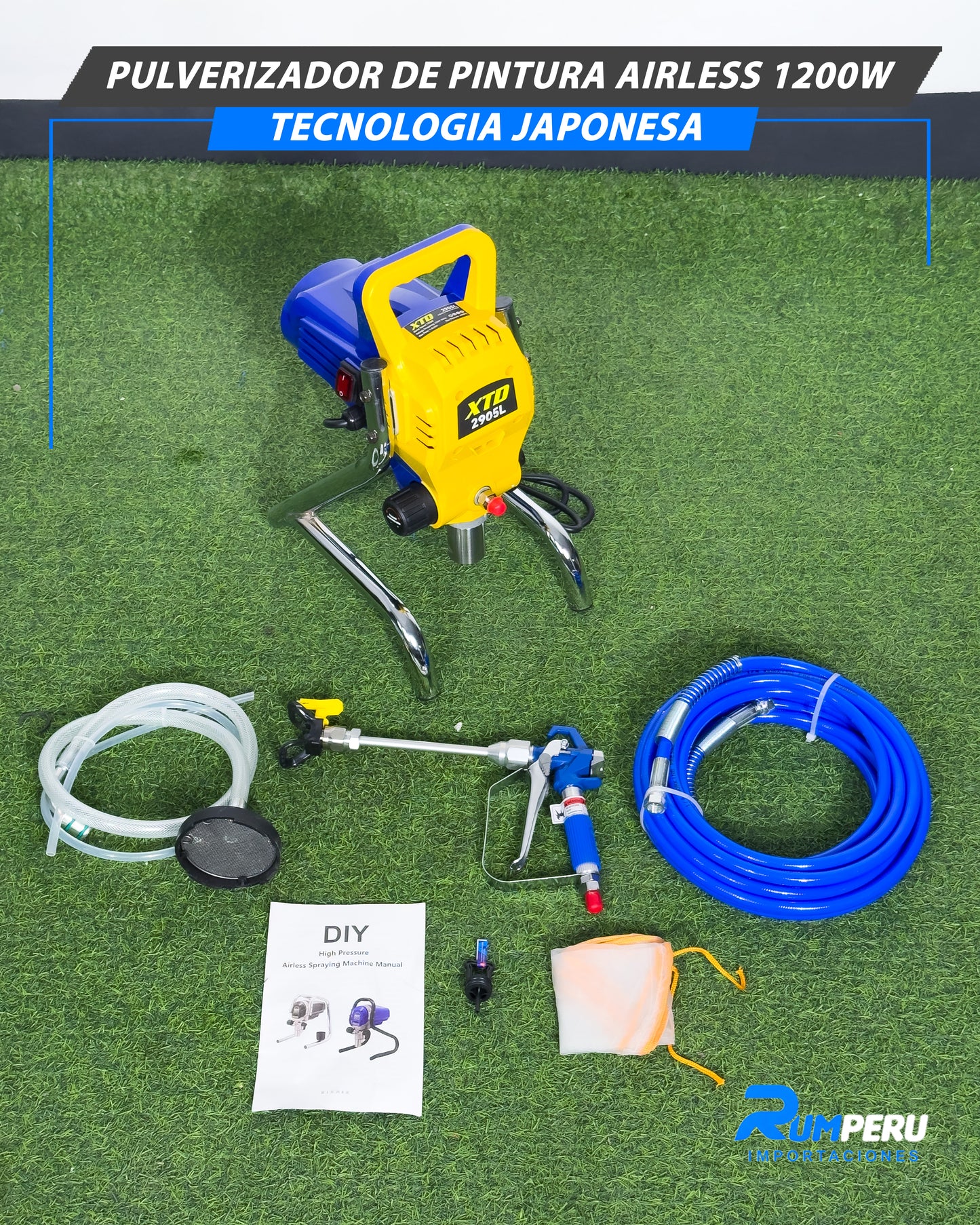 Pulverizador De Pintura Airless 1200W (Tecnología Japonesa)