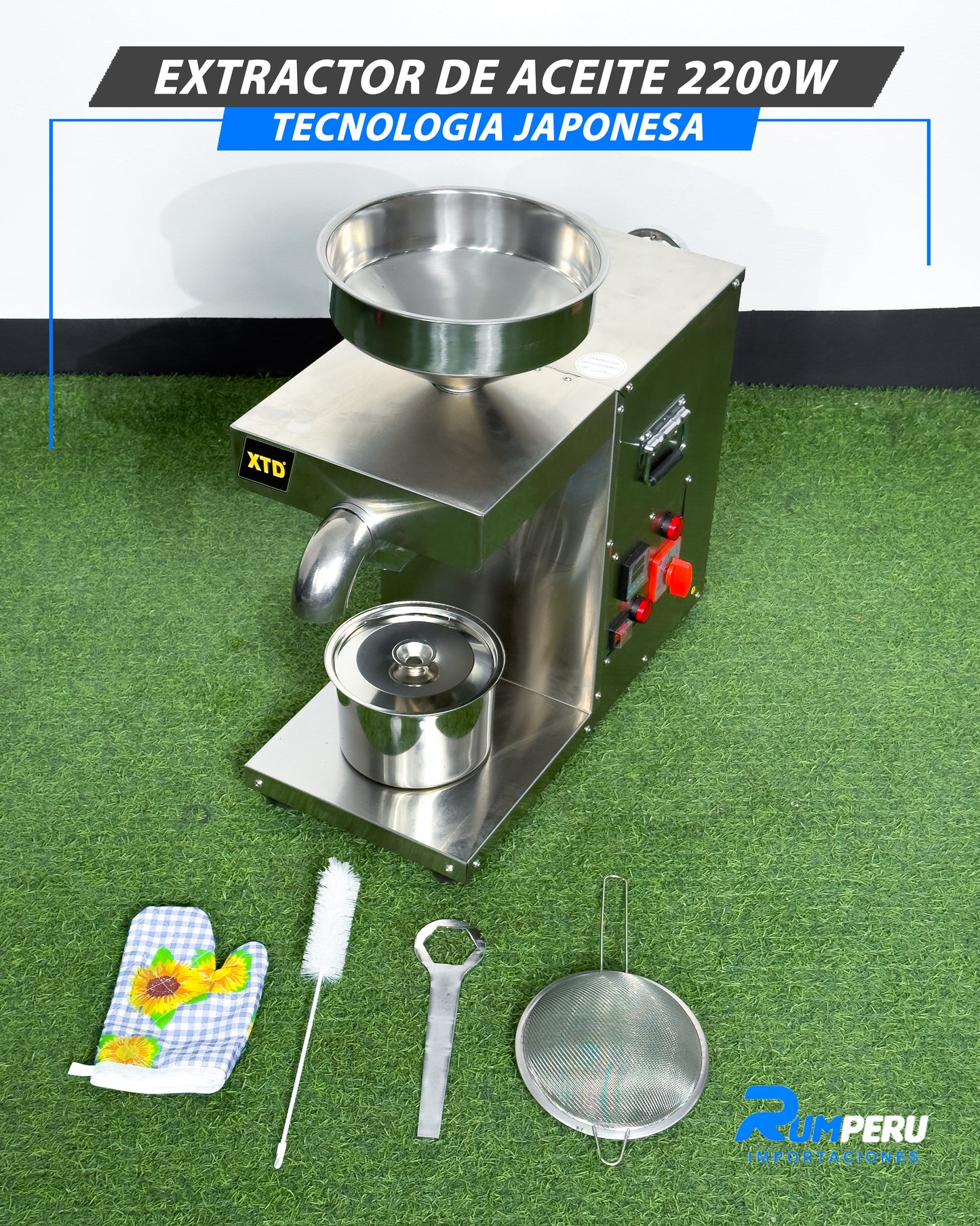 Extractor De Aceite 2200W (Tecnología Japonesa)