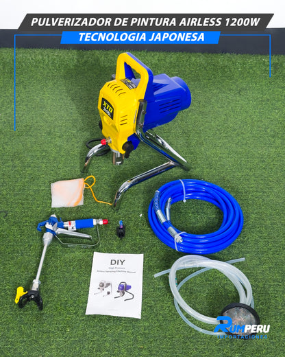 Pulverizador De Pintura Airless 1200W (Tecnología Japonesa)