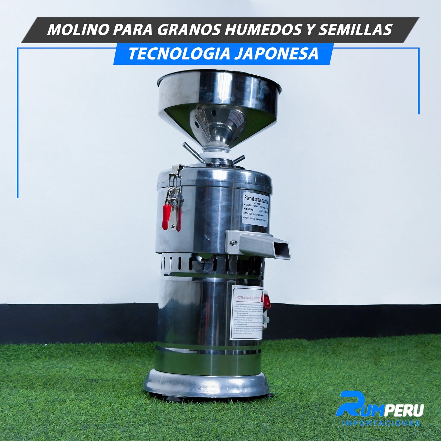 Molino Para Granos Húmedos y Semillas (Tecnología Japonesa)