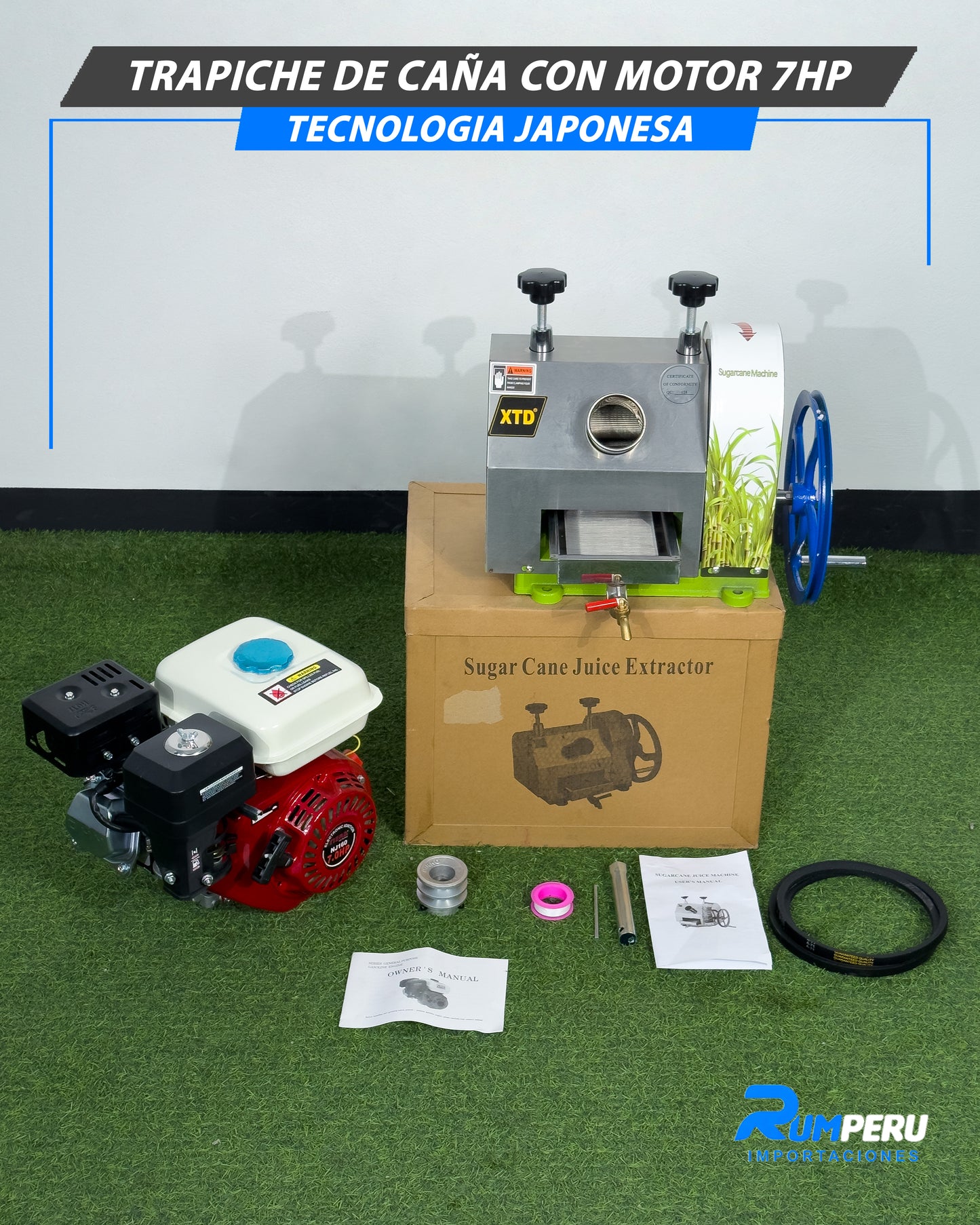 Trapiche De Caña Con Motor 7HP (Tecnología Japonesa)