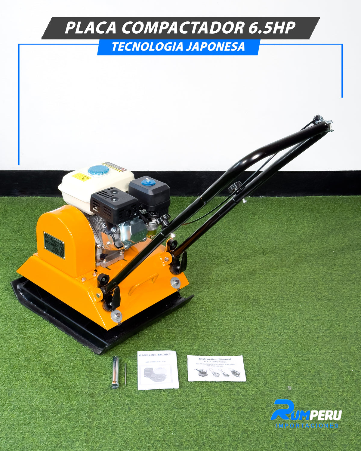 ¡Compactadora 6.5 HP – Tecnología Japonesa!