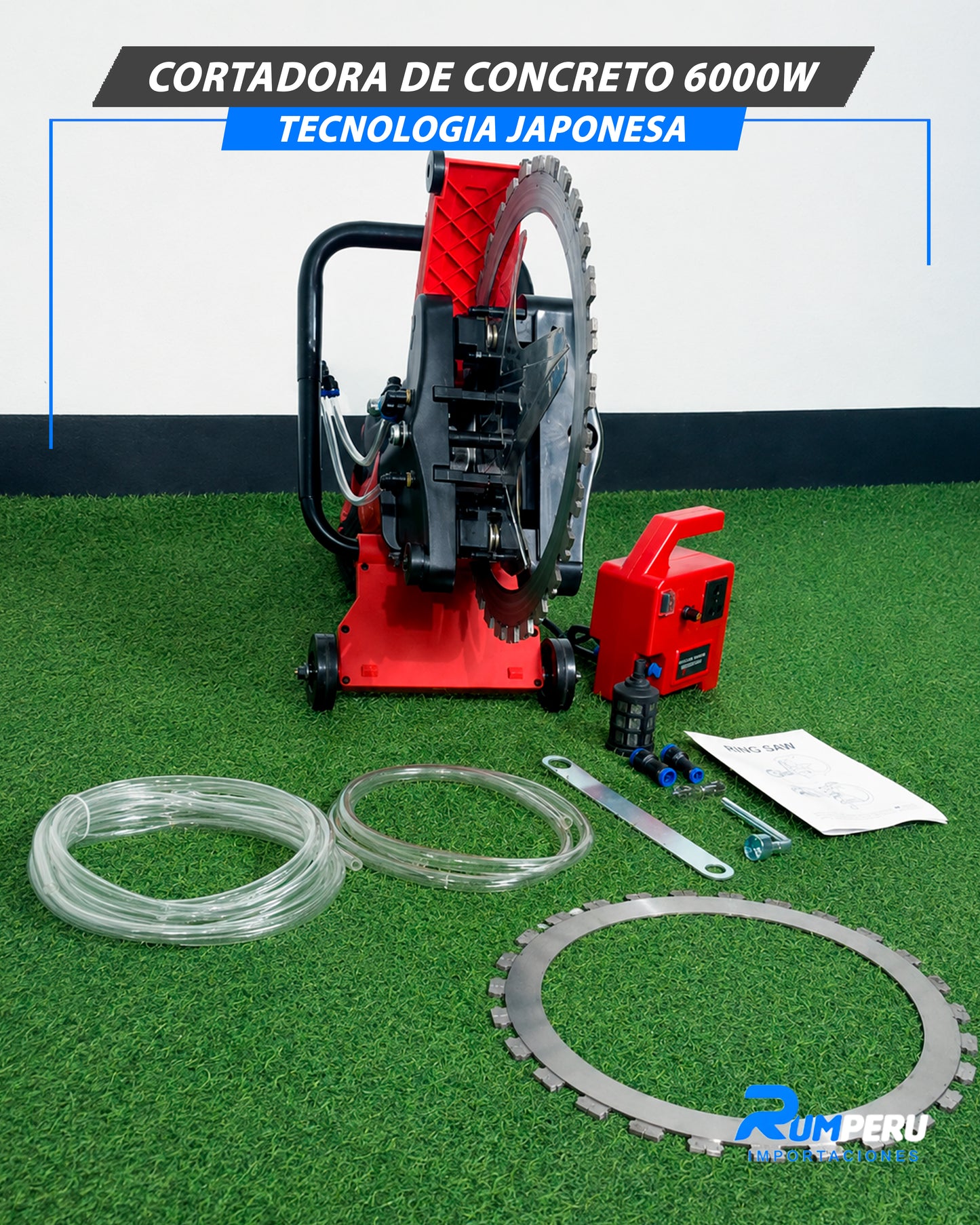 Cortadora De Concreto 6000W Tecnología Japonesa