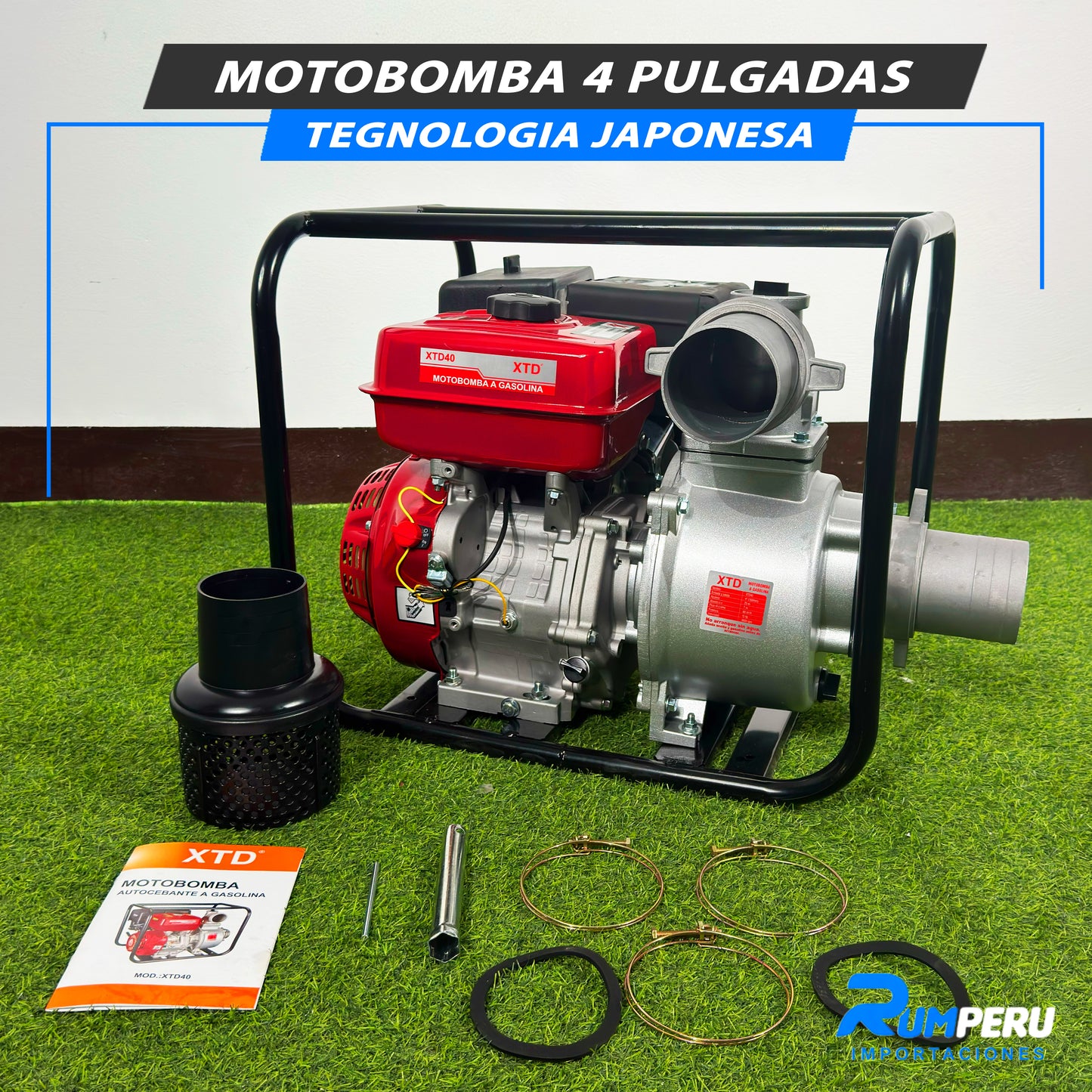 Motobomba 4 Pulgadas (Tecnología japonesa)